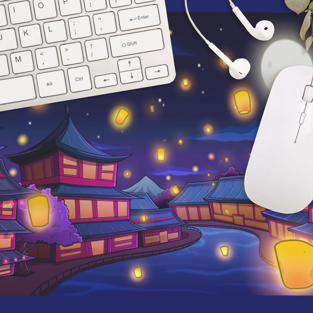 Lienzo Decorativo Festival de Linternas