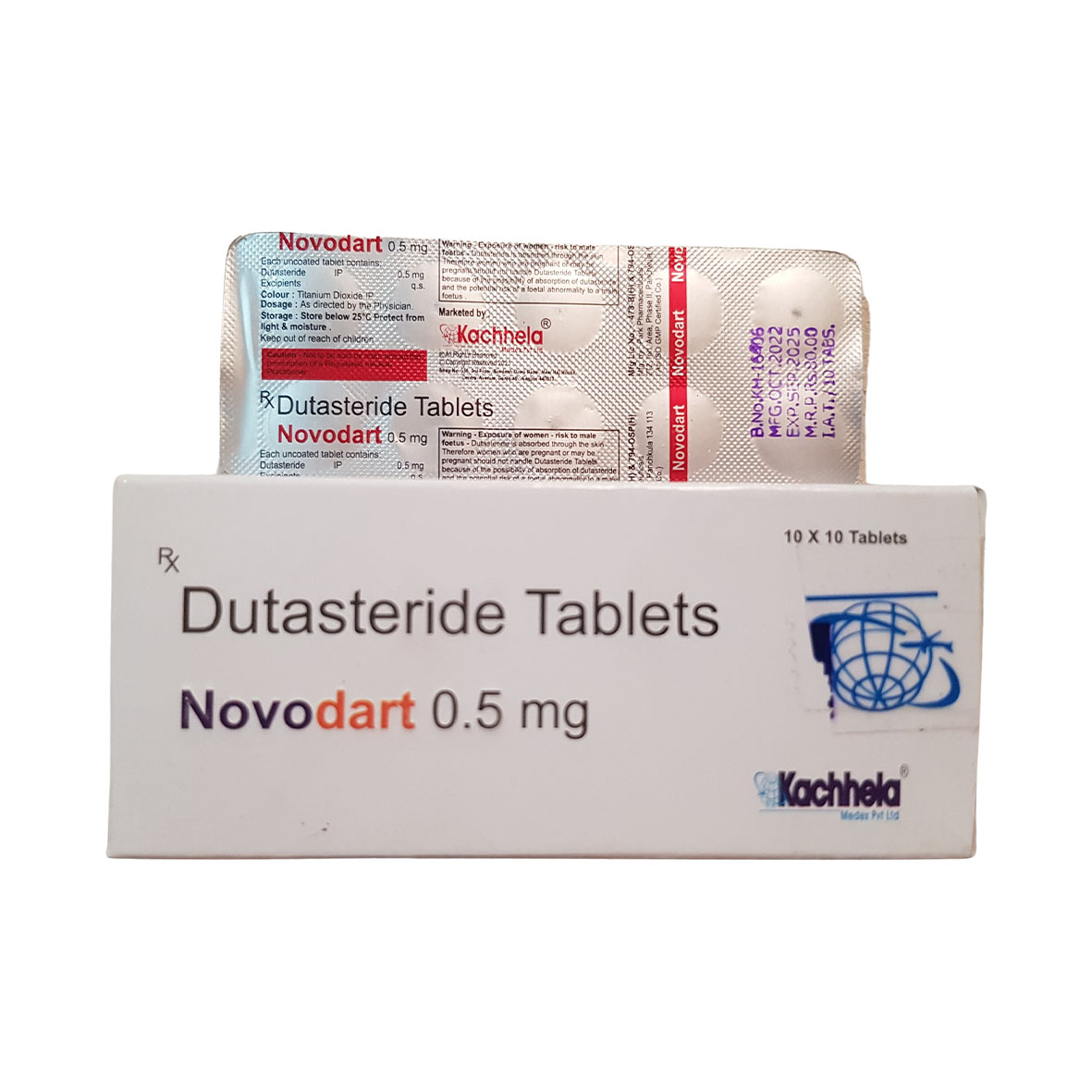 Dutasterida 0.5mg 100 Tabletas Novodart
