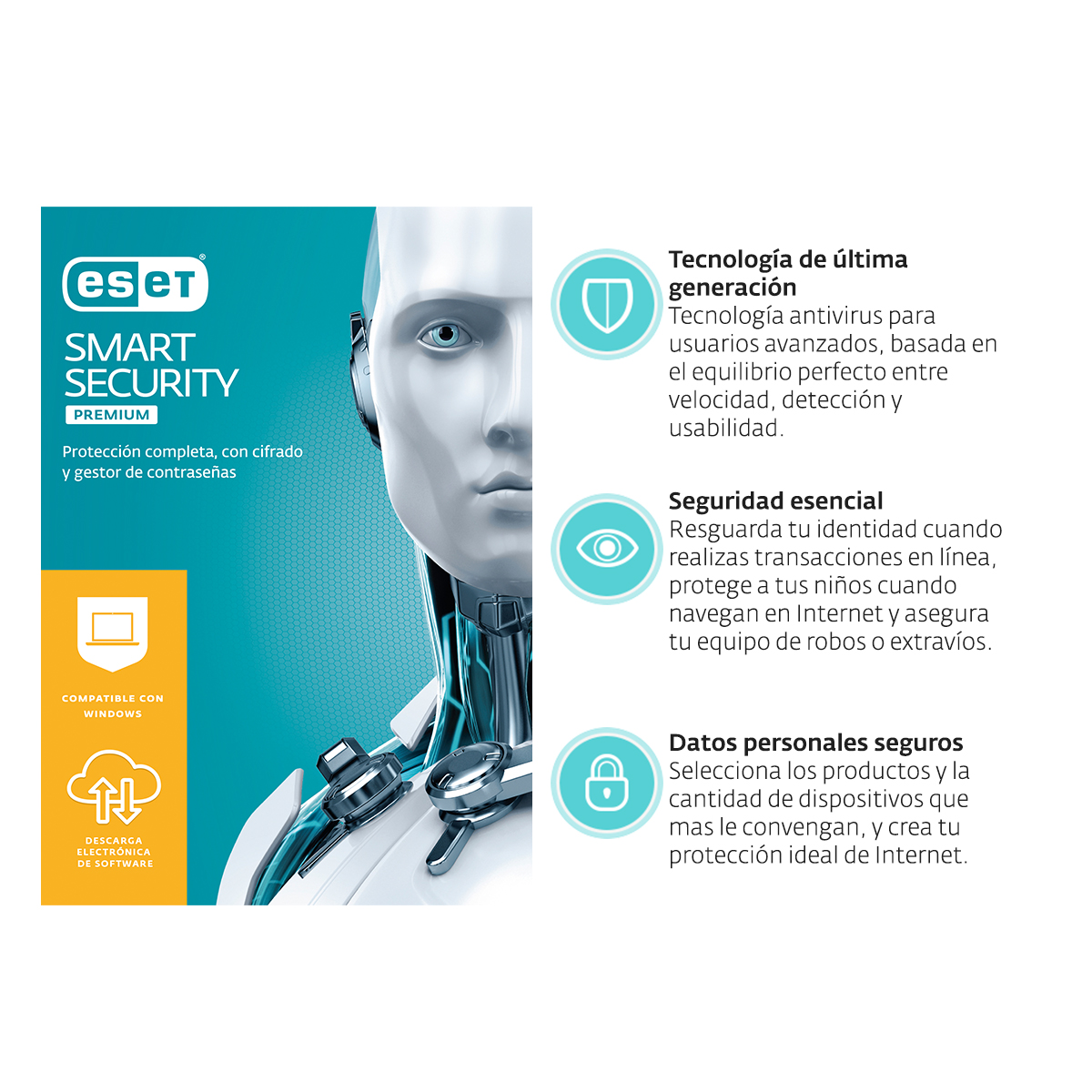 ESD ESET Smart Security Premium 4 Lic 1 Año