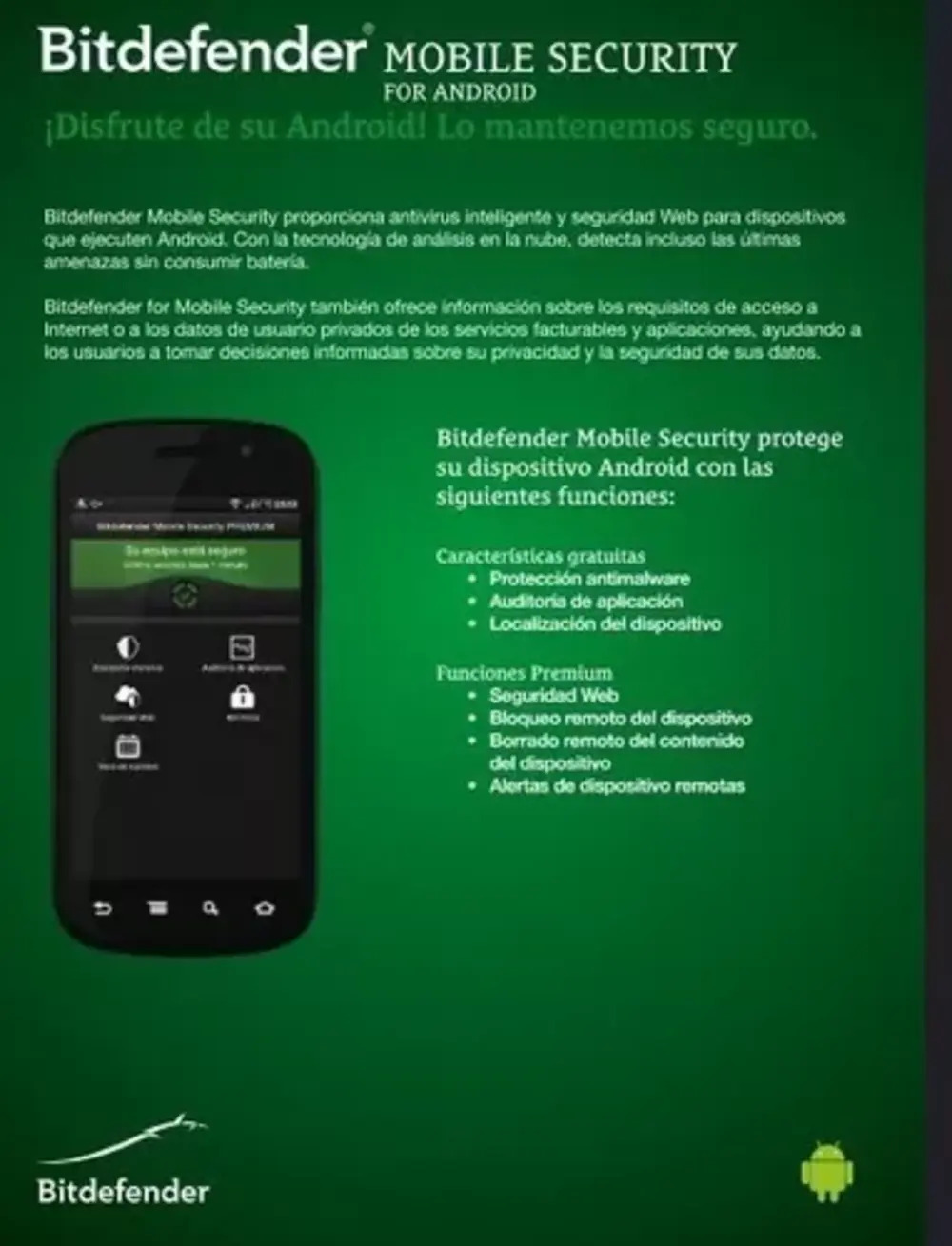 ESD Bitdefender compatible con Android 1 Usuario, 1 Año