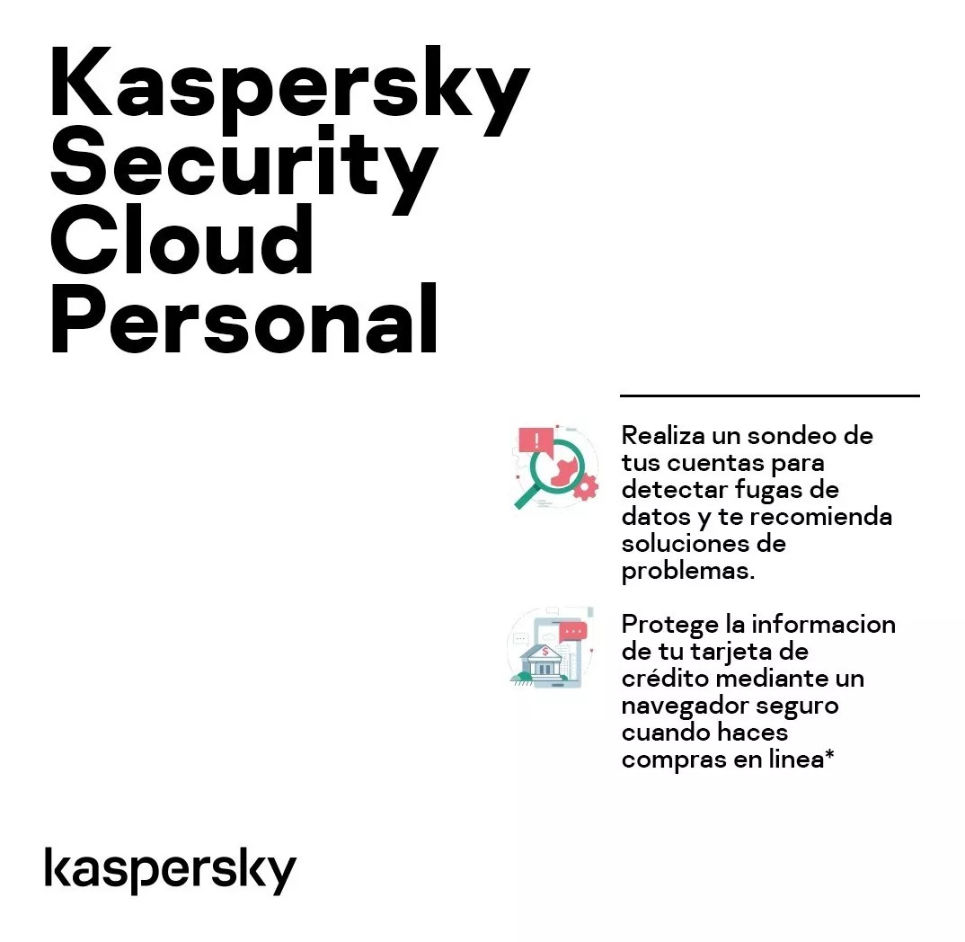 ESD Kaspersky Security Cloud Personal 5 Dis 2 años 5 cuentas