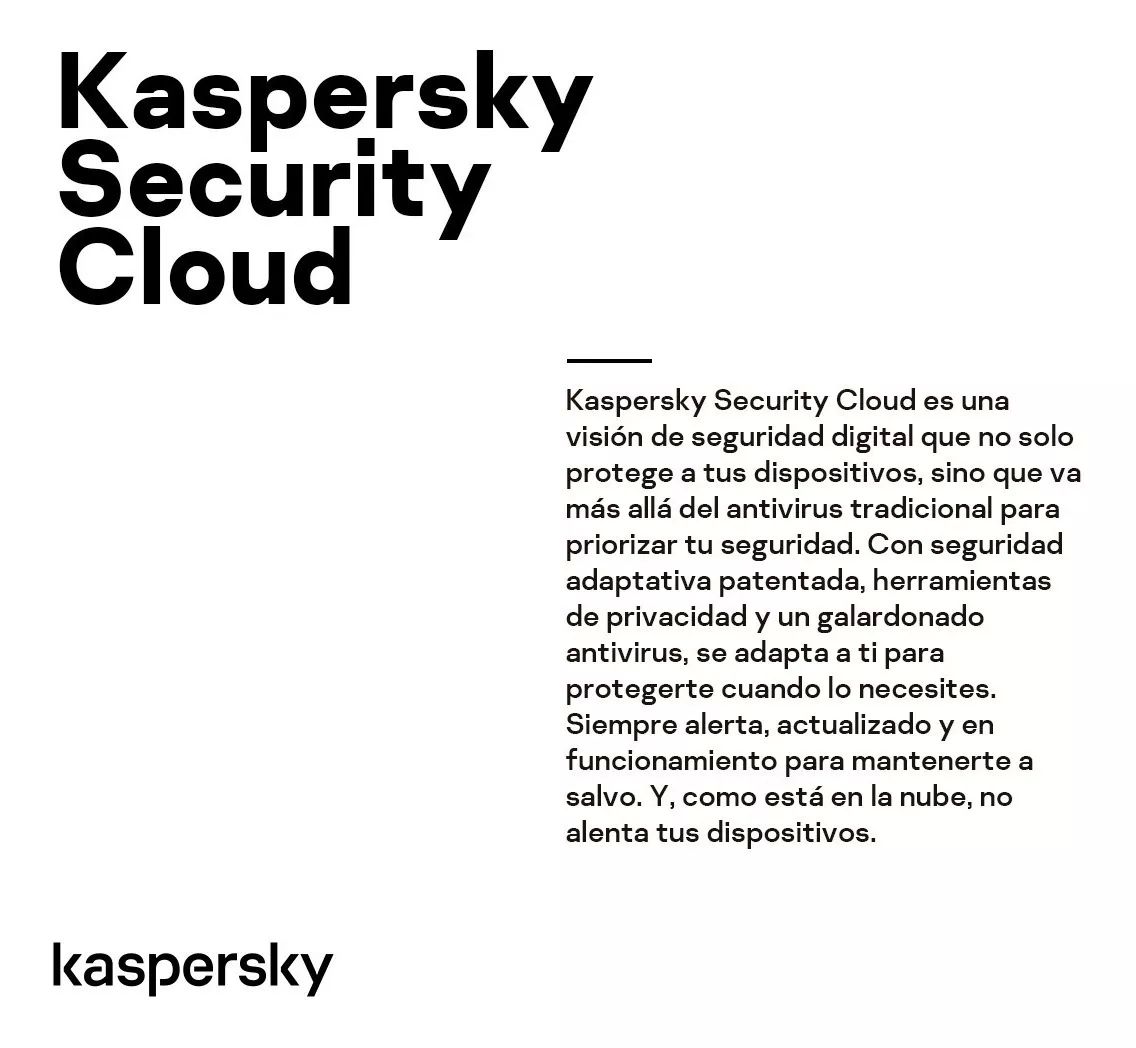 ESD Kaspersky Security Cloud Personal 5 Dis 2 años 5 cuentas