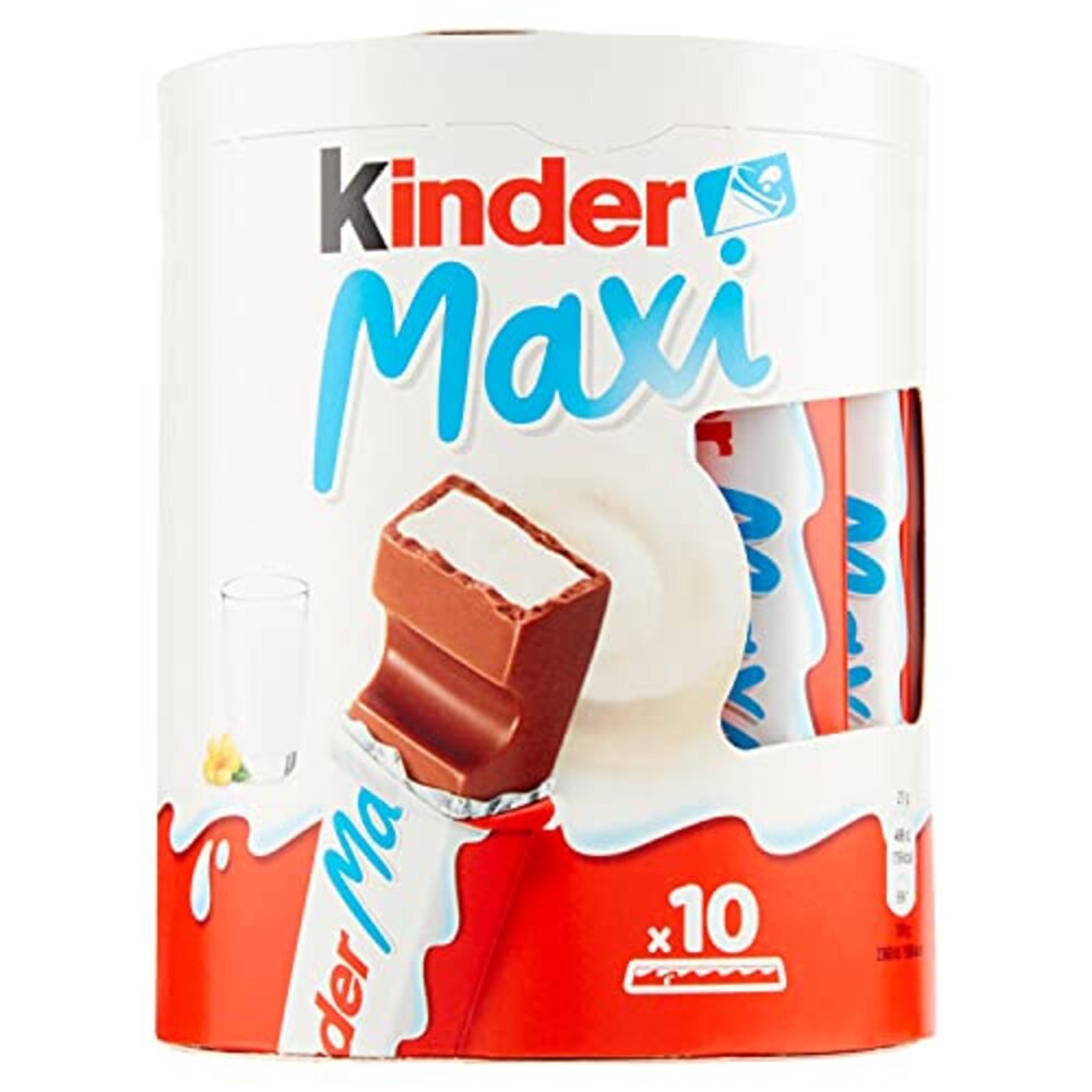 Chocolate con Leche Kinder Maxi Caja con 10 Barritas 240g