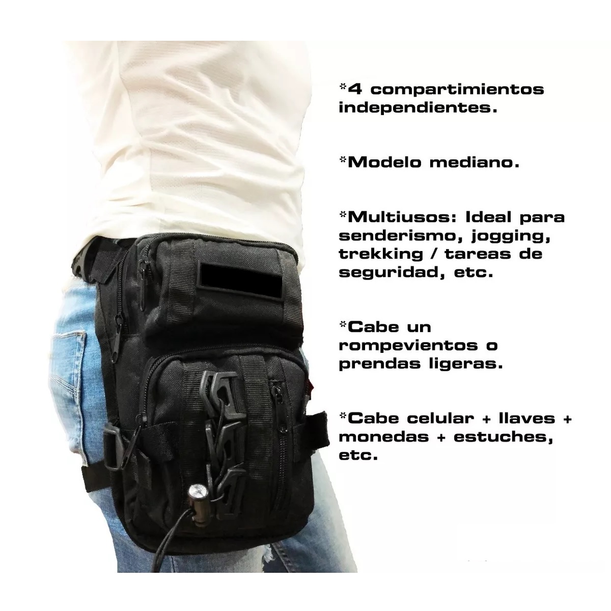 Piernera Tactica Multi Pocket Multiusos