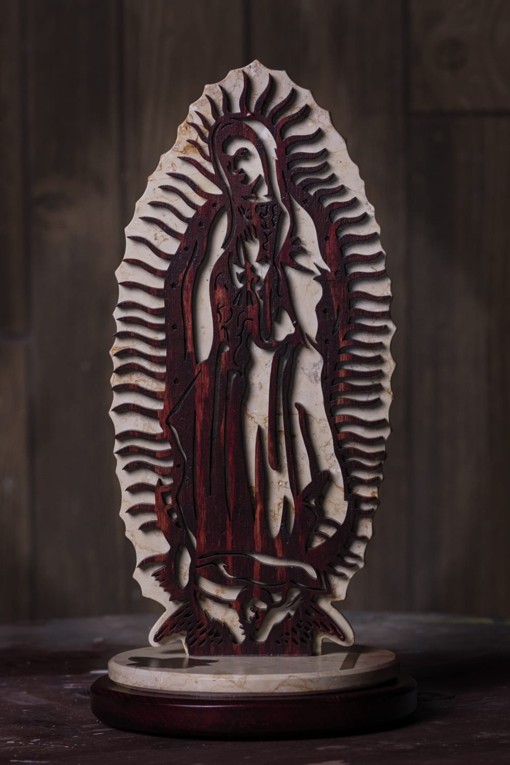 Escultura Virgen de Guadalupe - Corte Laser