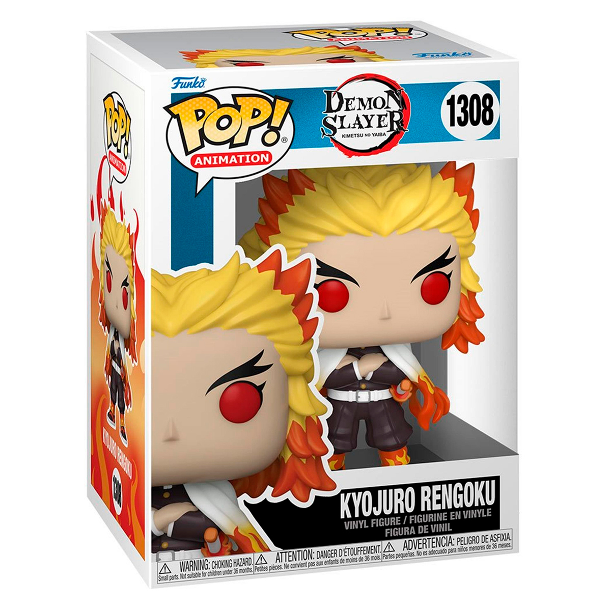 Funko Pop Rengoku #1308 Demon Slayer Anime Figura Original