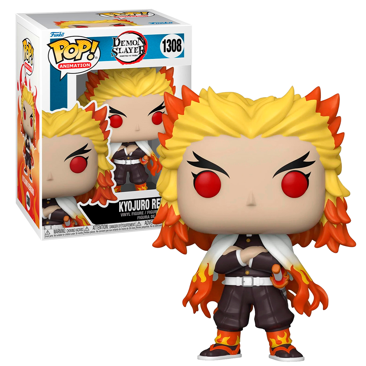 Funko Pop Rengoku #1308 Demon Slayer Anime Figura Original