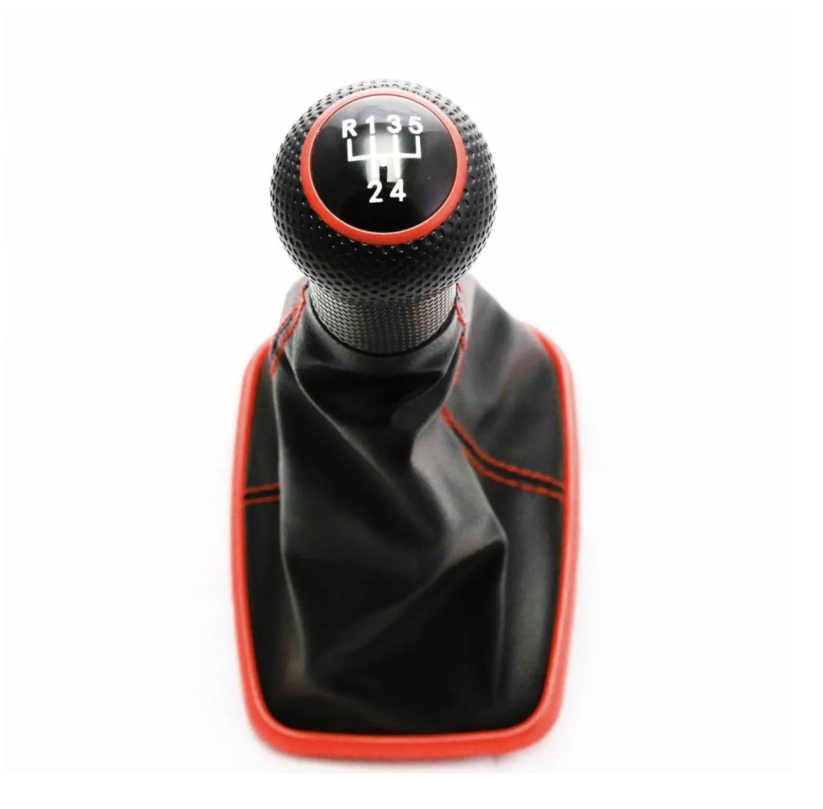 Palanca Pomo Perilla Para VW Jetta y Golf MK4 / A4 de 5 Vel en Color Rojo