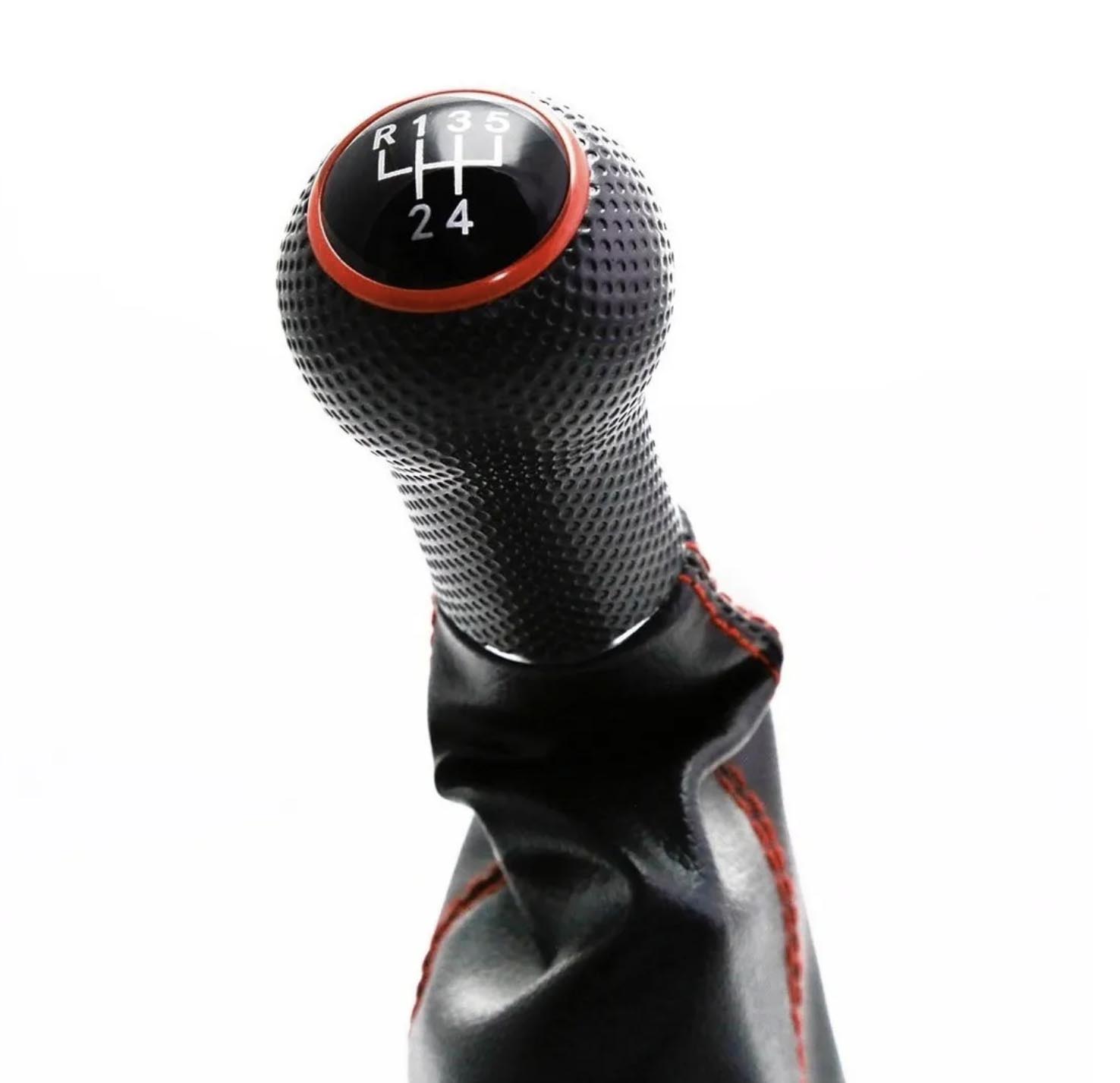 Palanca Pomo Perilla Para VW Jetta y Golf MK4 / A4 de 5 Vel en Color Rojo