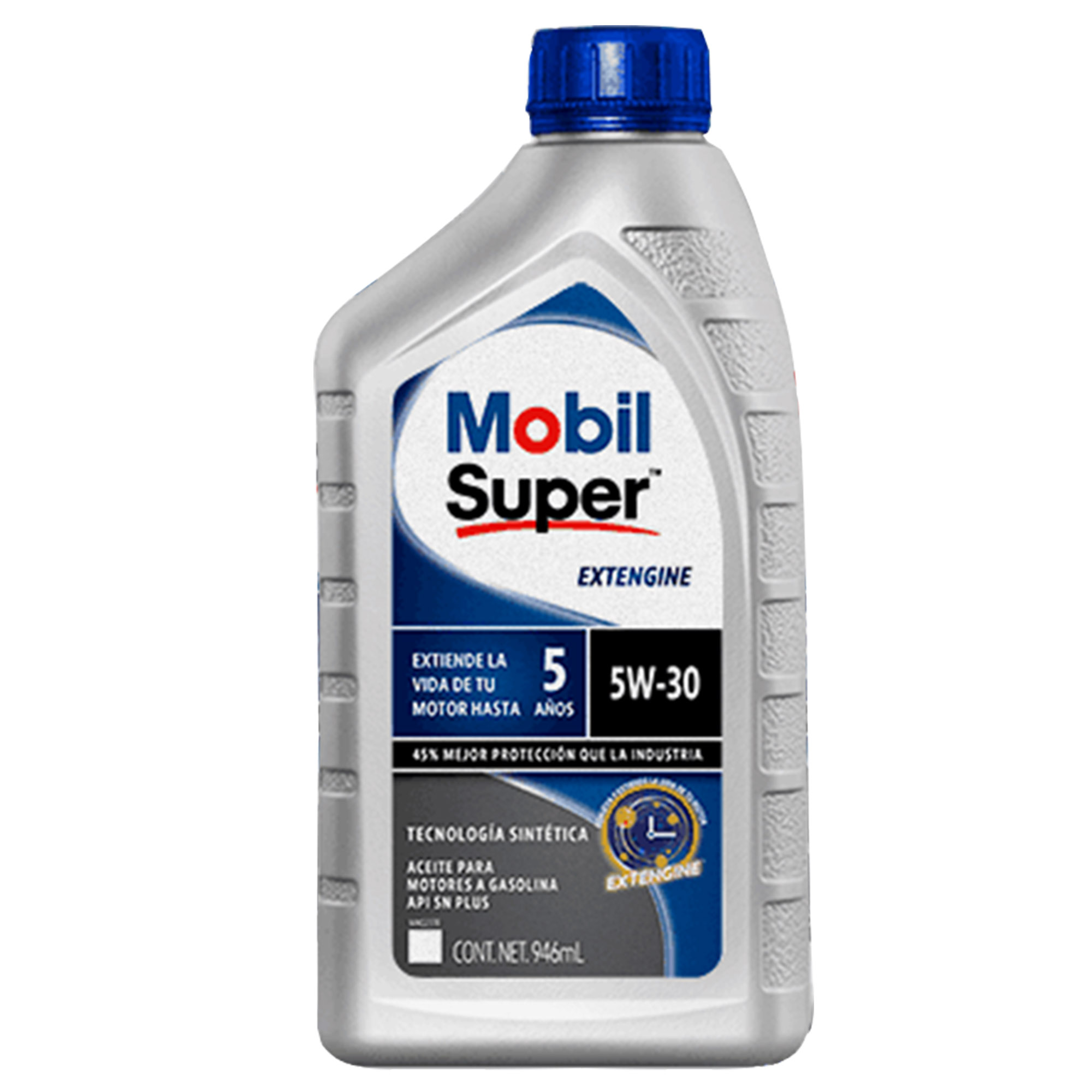 Aceite de Motor 5w30 5 Litros Mobil Super Extengine Dorado 5 botellas 5w30