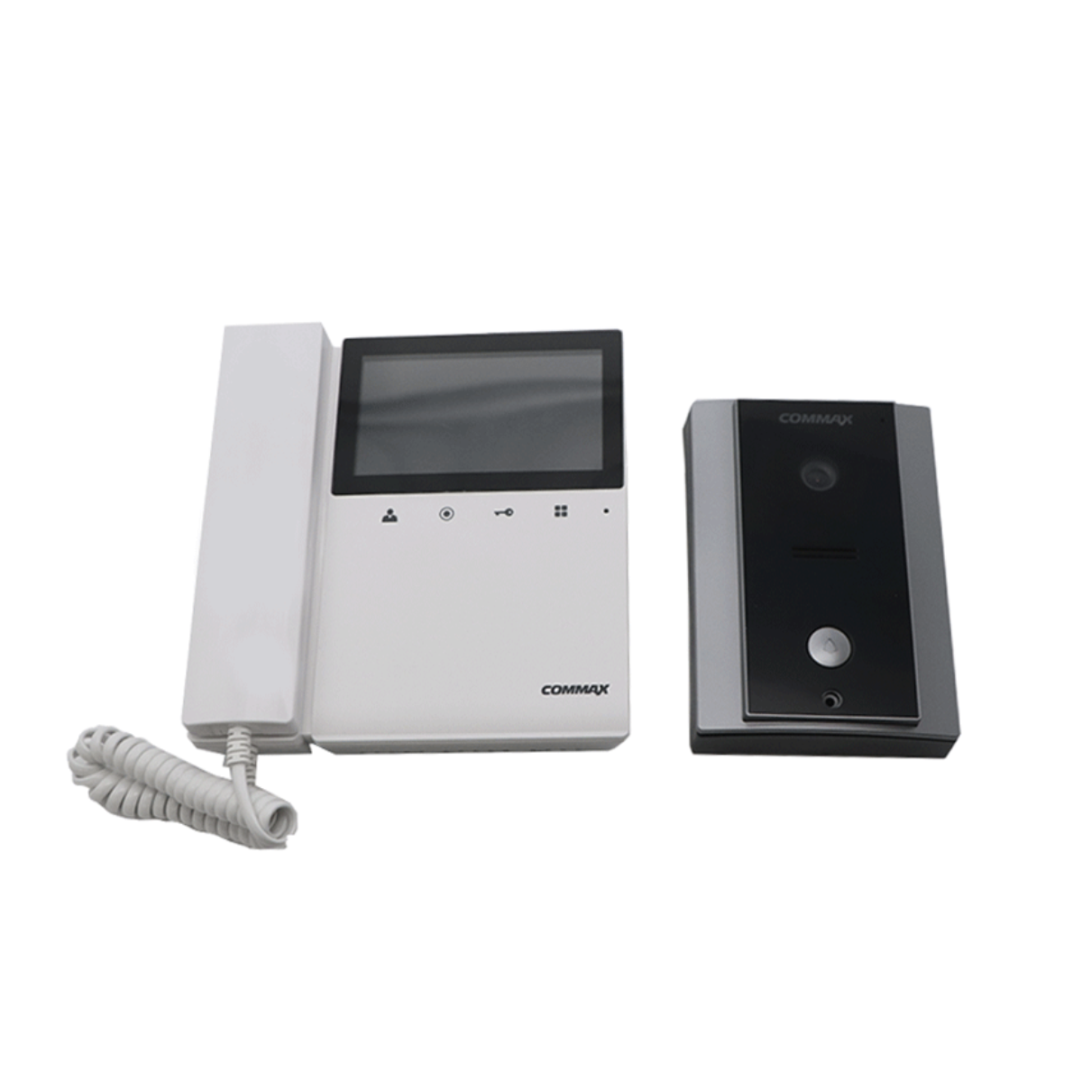 Kit de videoportero Commax a color con monitor de 4.3 pulgadas y auricular, frente de calle,