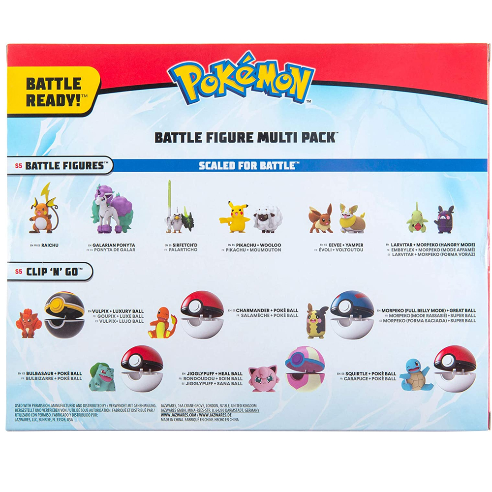 Pokemón Battle Figure Multi Pack 8pz