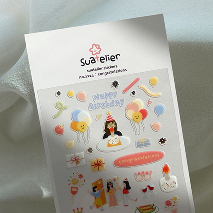 Stickers Feliz Cumpleaños