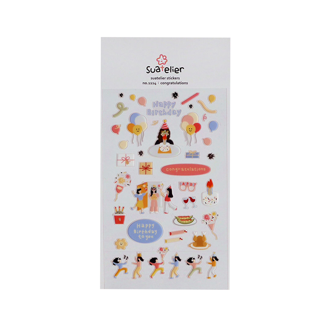 Stickers Feliz Cumpleaños