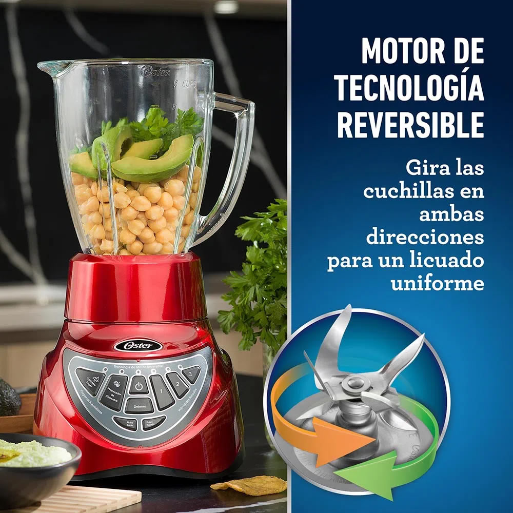 Licuadora Oster BLSTEG7890R-013 Tecnología De Motor Reversible - Rojo