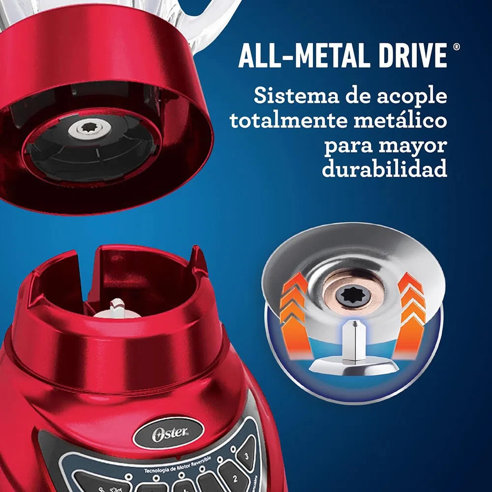 Licuadora Oster BLSTEG7890R-013 Tecnología De Motor Reversible - Rojo