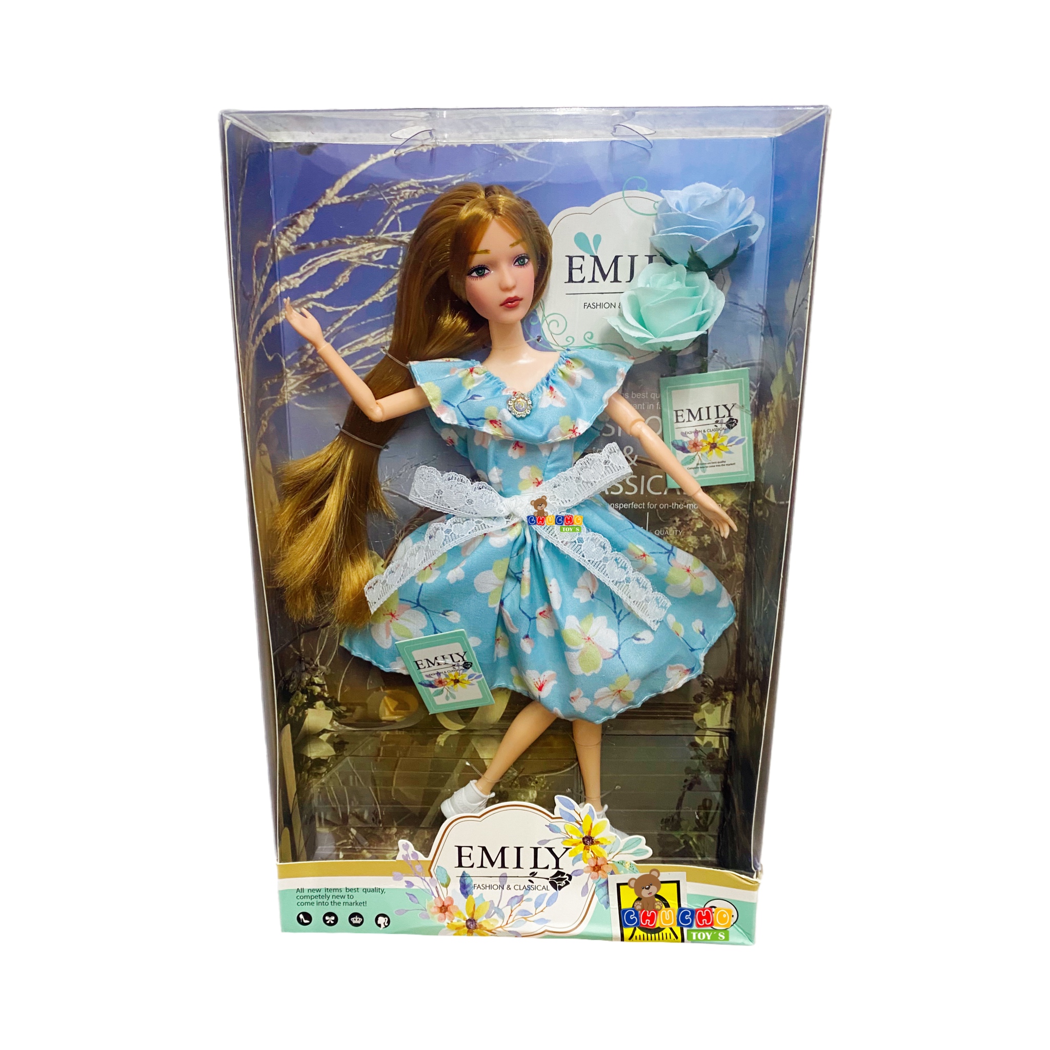 Muñeca Emily Articulada Con Accesorios Fashion Classical