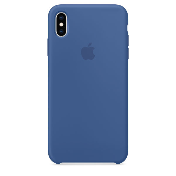 Funda de Silicon iPhone XS Max - Azul Porcelana