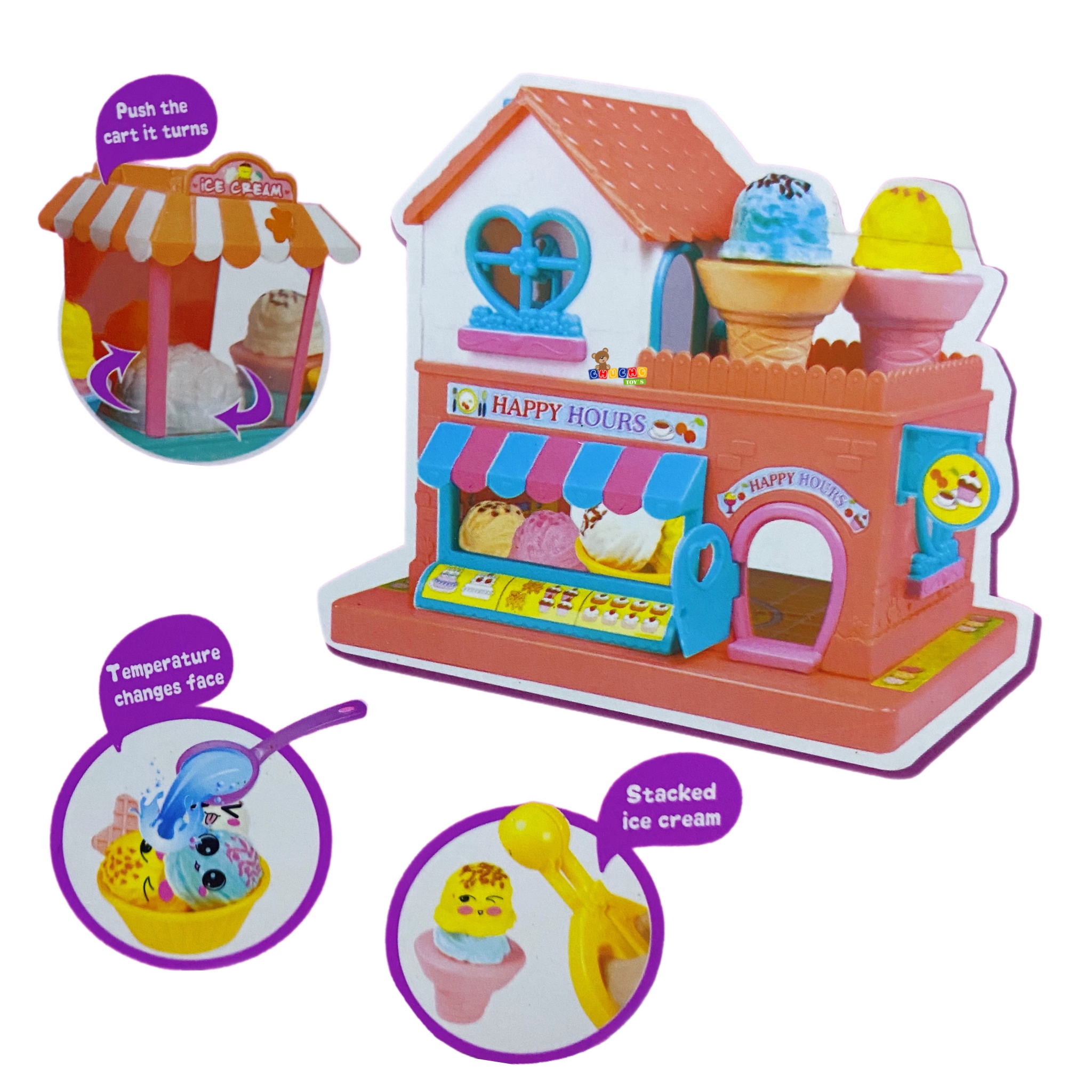 Mini Casa Tienda De Helado Juguete Face Magic