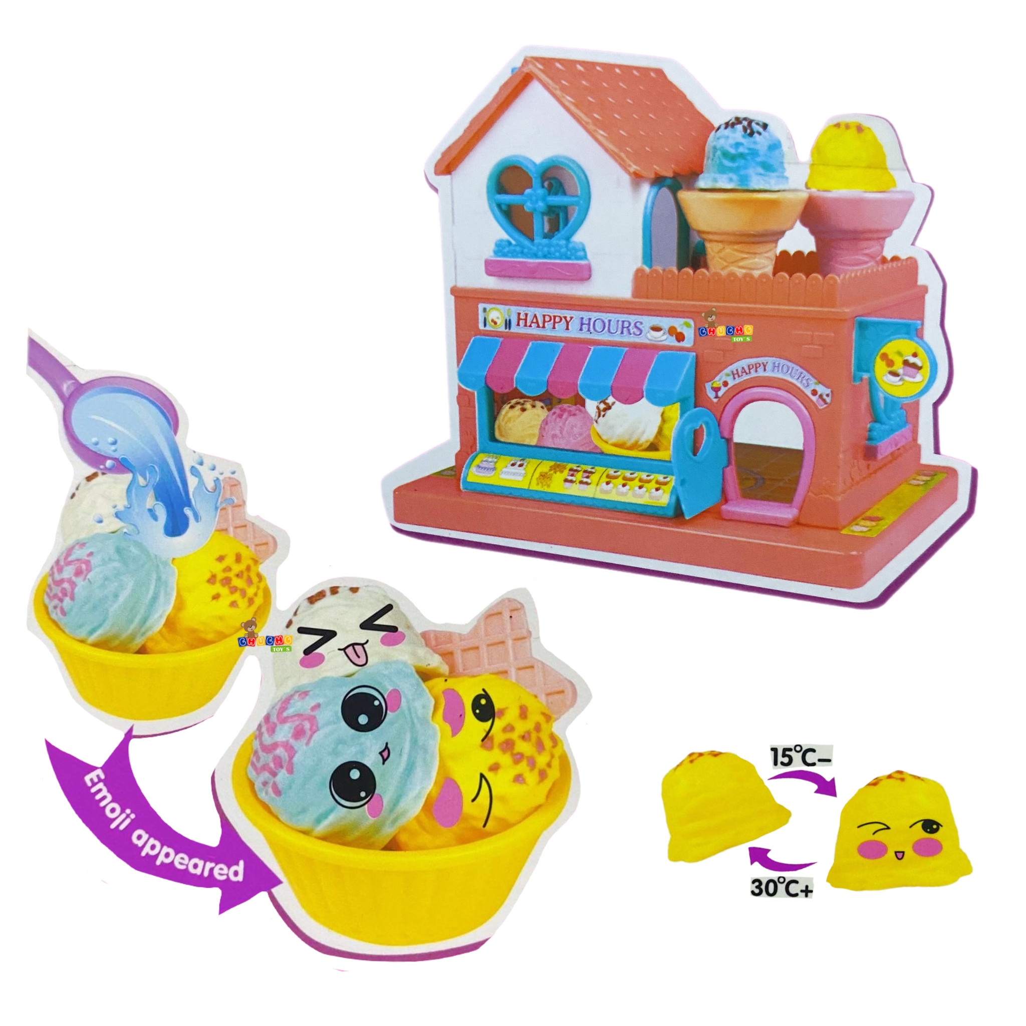 Mini Casa Tienda De Helado Juguete Face Magic