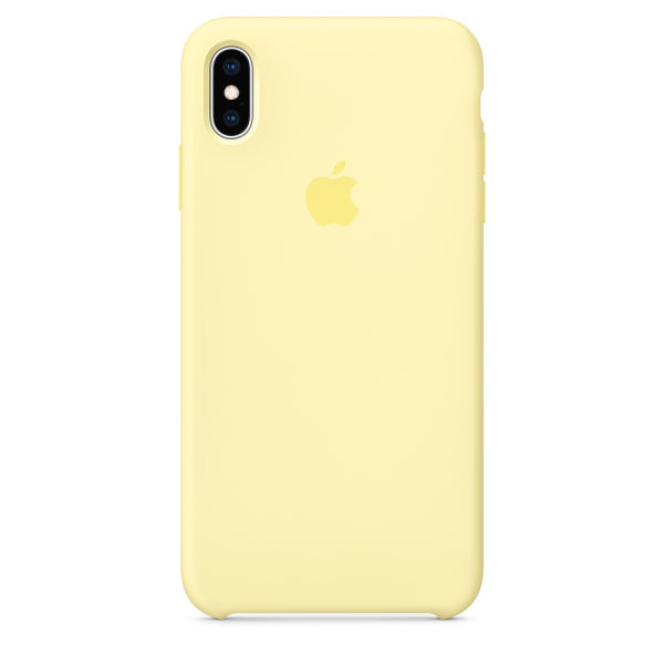 Funda de Silicon iPhone XS Max - Amarillo Pastel