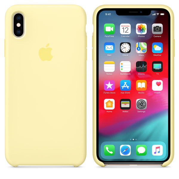 Funda de Silicon iPhone XS Max - Amarillo Pastel