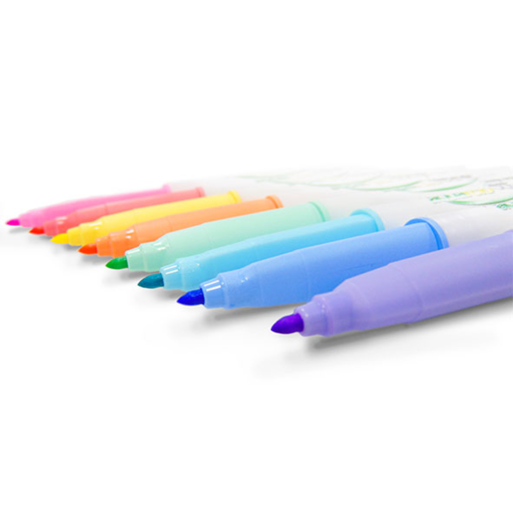 Plumones para dibujo 8 colores pastel Aquarelo Junior Azor