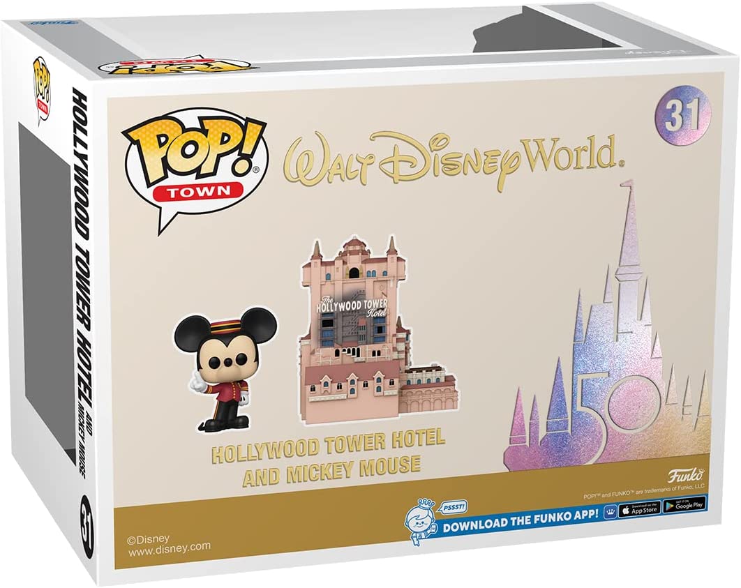 Funko Pop! Town: Walt Disney World 50th Anniversary - Torre del Terror de Mickey