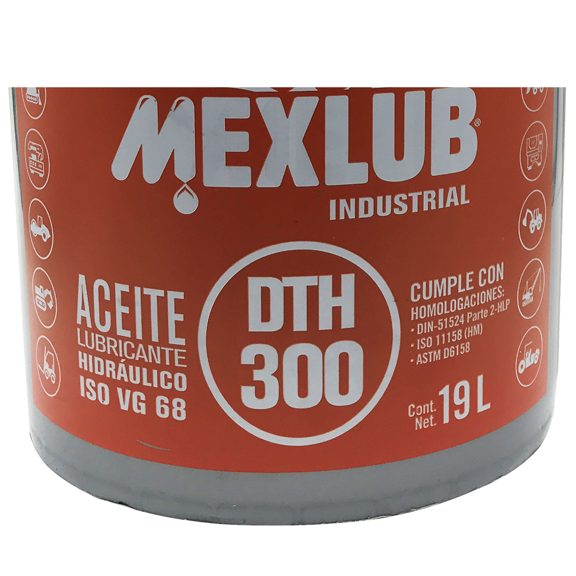 Aceite Hidraulico MEXLUB DTH300 Cubeta 19 Litros