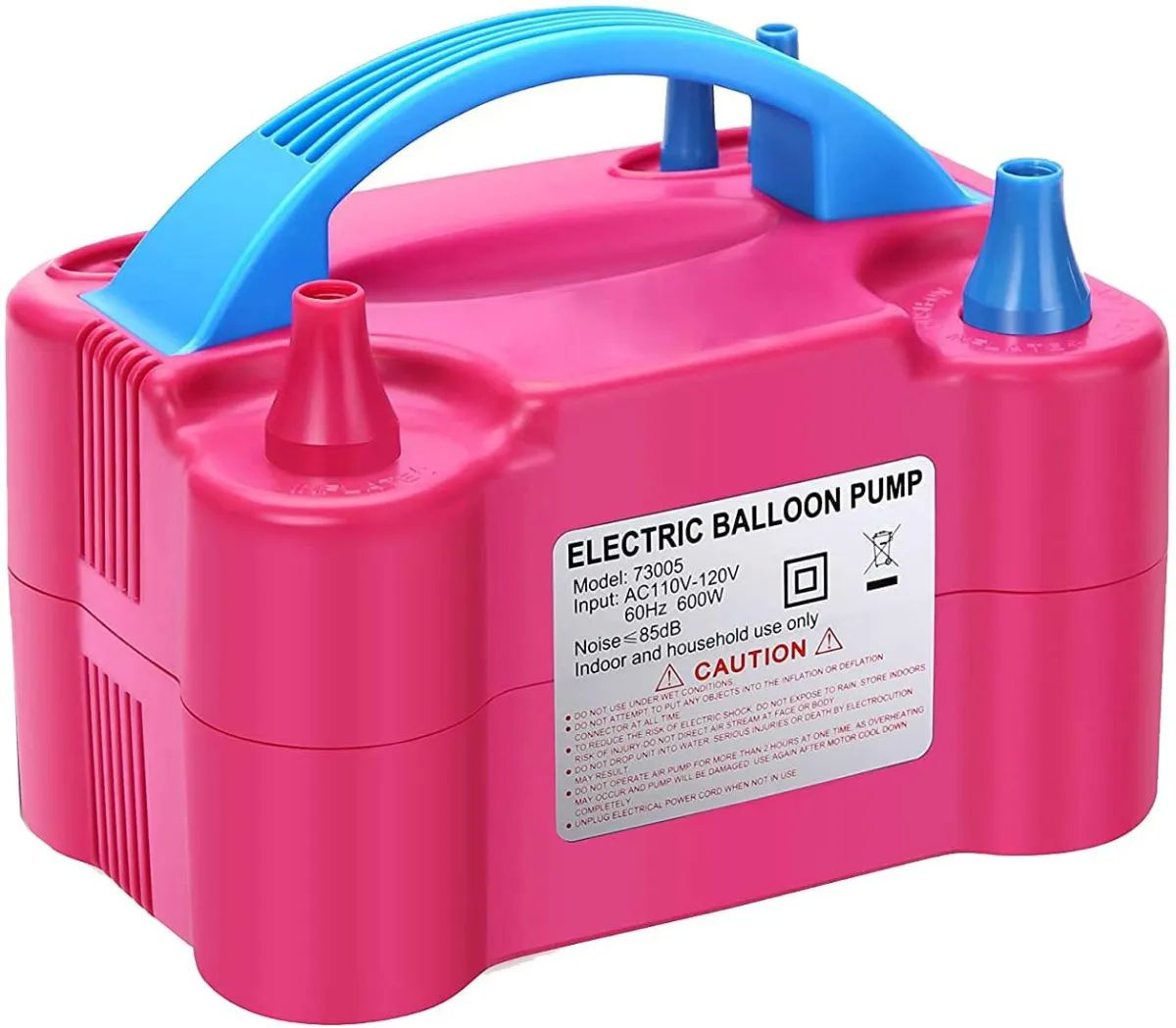 Bomba Electrica Para Inflar Globos Con Doble Inflador Decoracion Fiesta Cumpleaños