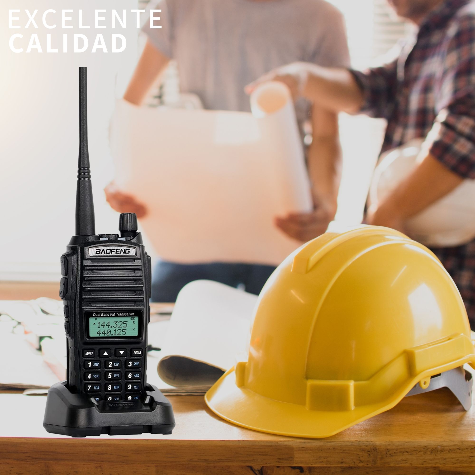 4 Pz Radio Baofeng Uv-82 Uhf Manos Libres Profesional