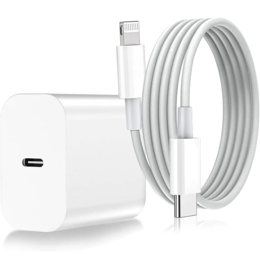Combo De Turbo Cargador Y Cable Para IPhone Entrada Lightning 20W