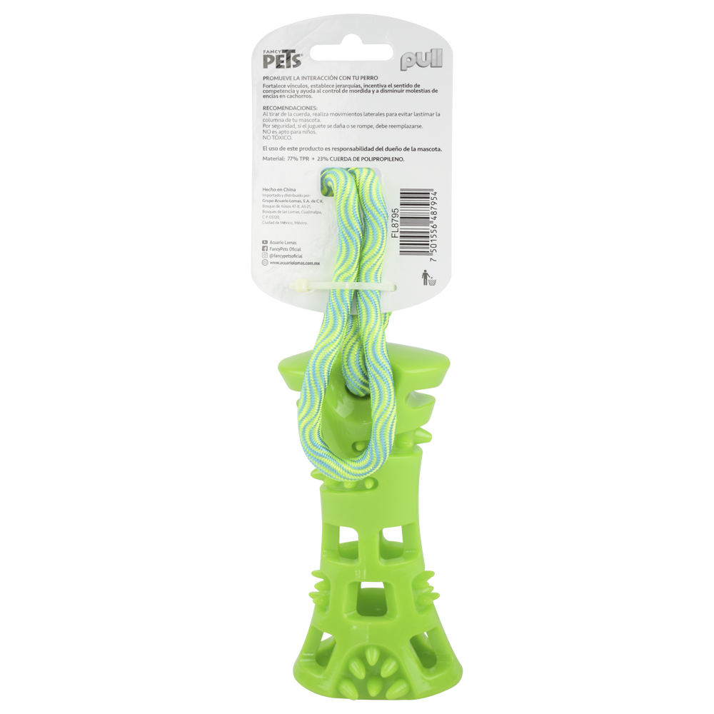 Fancy Pets Juguete Pull Hueso con Cuerda para Perro