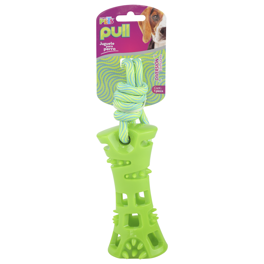 Fancy Pets Juguete Pull Hueso con Cuerda para Perro