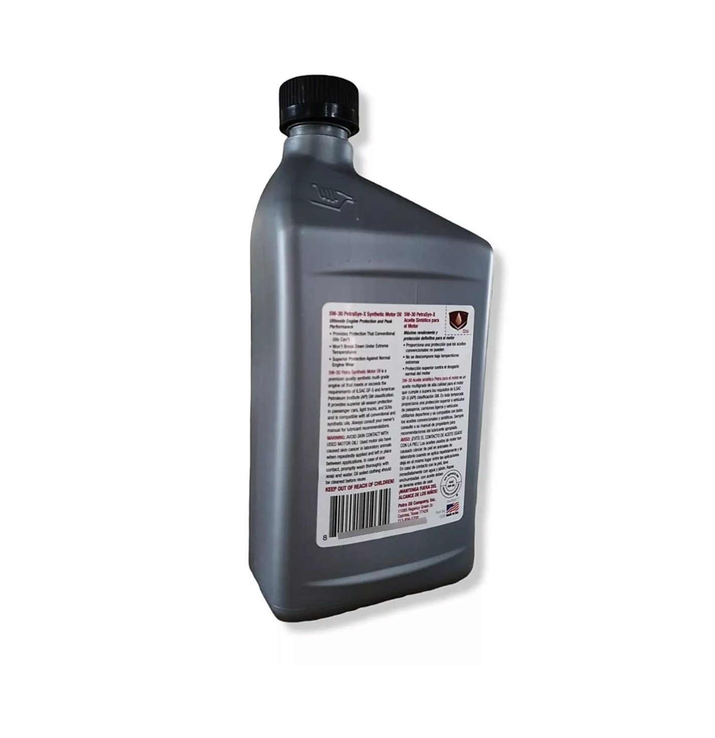 Aceite 5w30 PETRA 100% Sintético P/motor Gasolina 946 Ml Gf-5