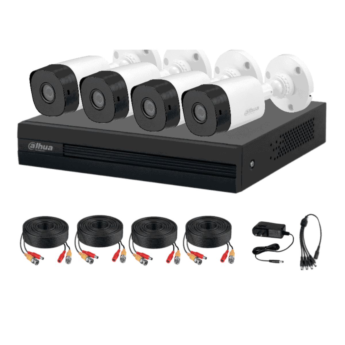 Kit de 4 Cámaras de Seguridad de 1 Megapixel Dahua