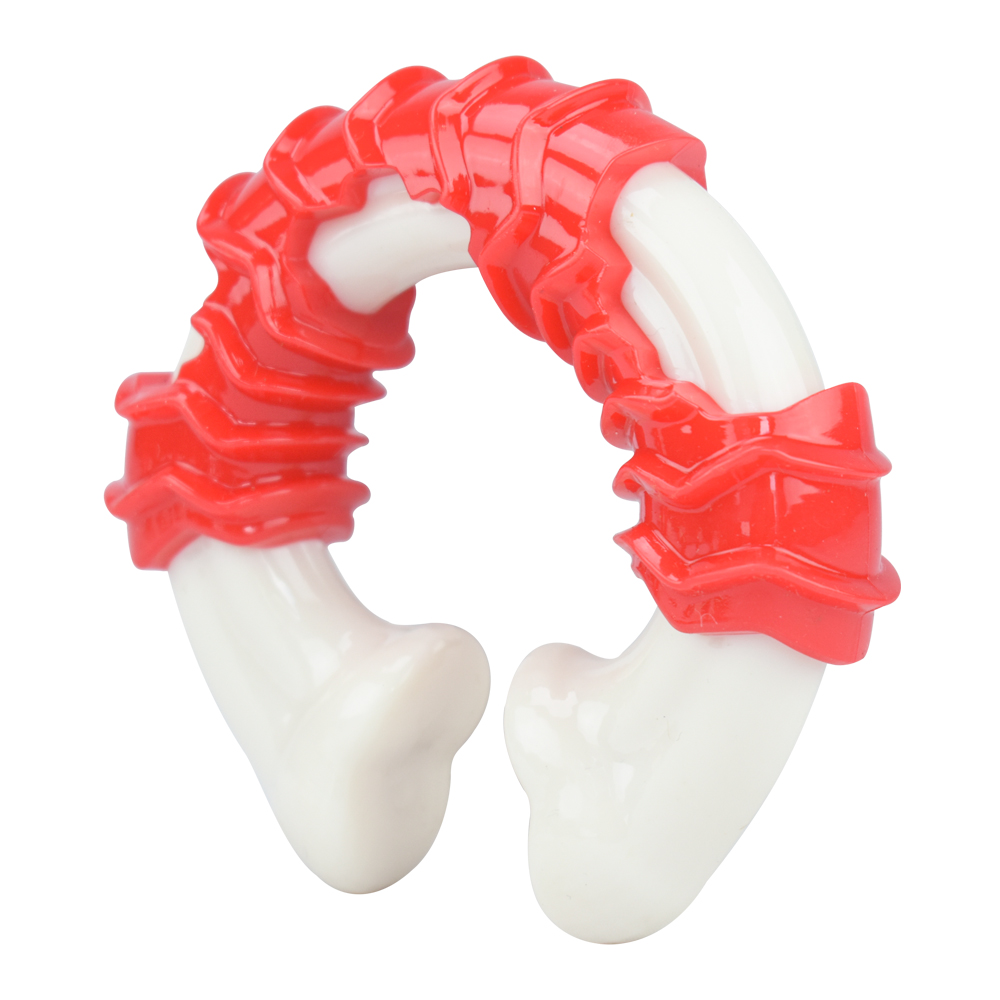 Fancy Pets Juguete Dental en Forma de Vértebra Sabor Tocino para Perro Tamaño Chico