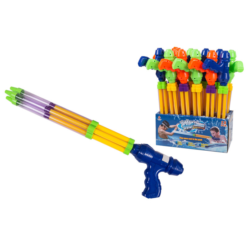 Pistola De Agua Jeringa Agua Lanzador Agua Juguete 4 Cañones