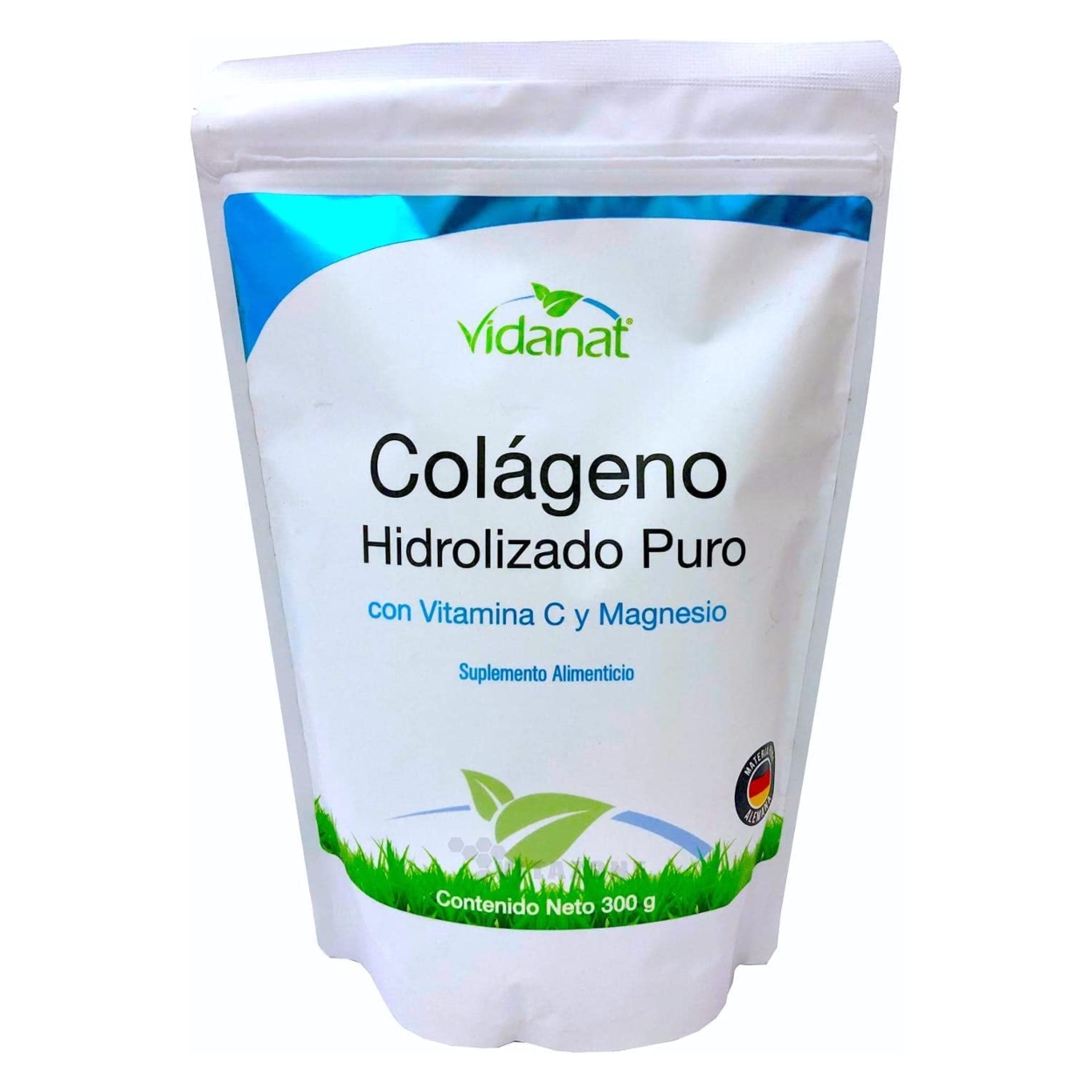 Colágeno Hidrolizado VIDANAT con Vitamina C y Magnesio 300 g