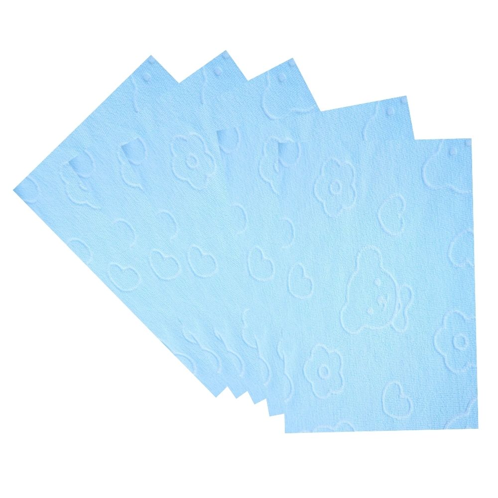 5 Pz Paño Toallas De Limpieza Microfibra Cuerpo Facial Bebe