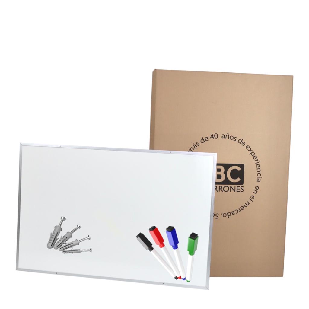 ABC Pizarrón Blanco Profesional Escolar 122x200cm Incluye Plumones y Tabla de Tareas.