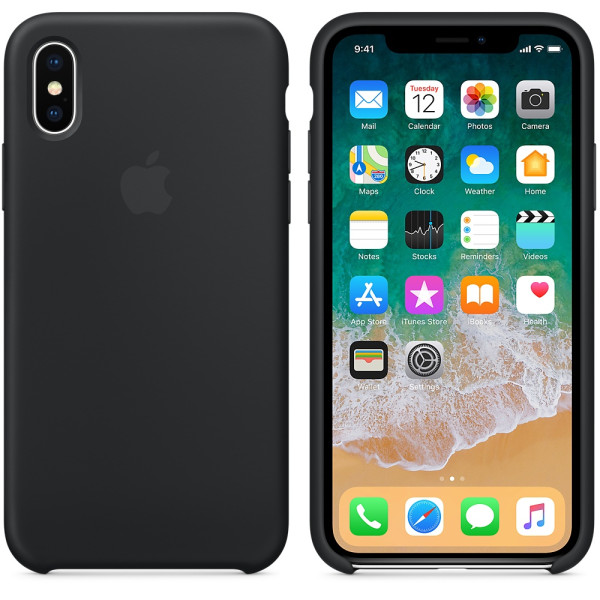 Funda de Silicon iPhone X - Negro