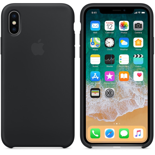 Funda de Silicon iPhone X - Negro