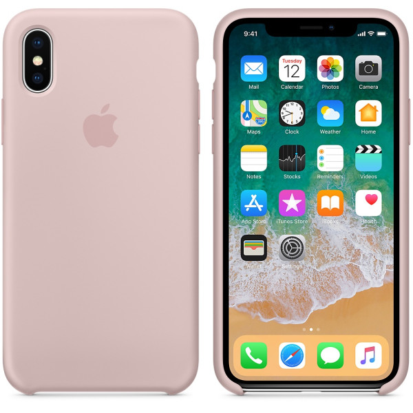 Funda de Silicon iPhone X - Arena Rosa