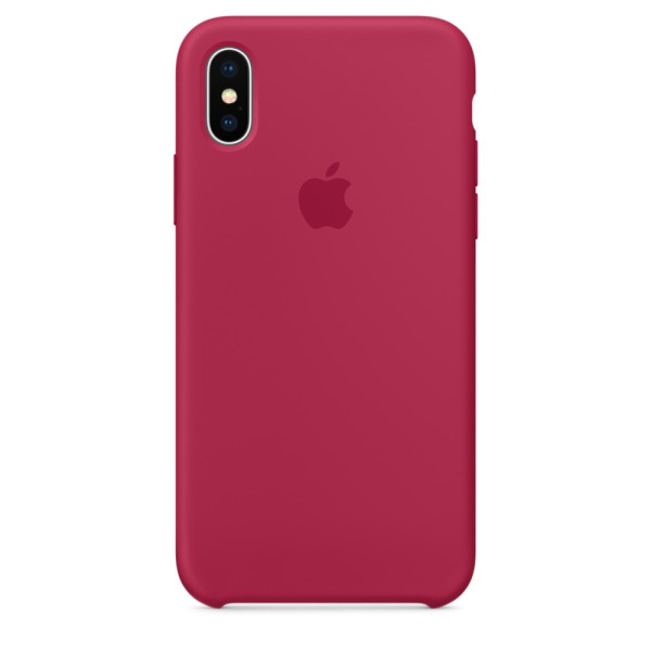 Funda de Silicon iPhone X - Rojo Rosado