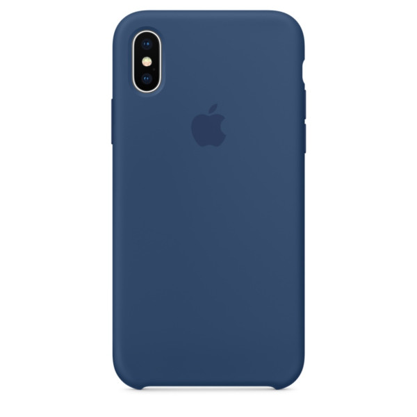 Funda de Silicon iPhone X - Azul Cobalto