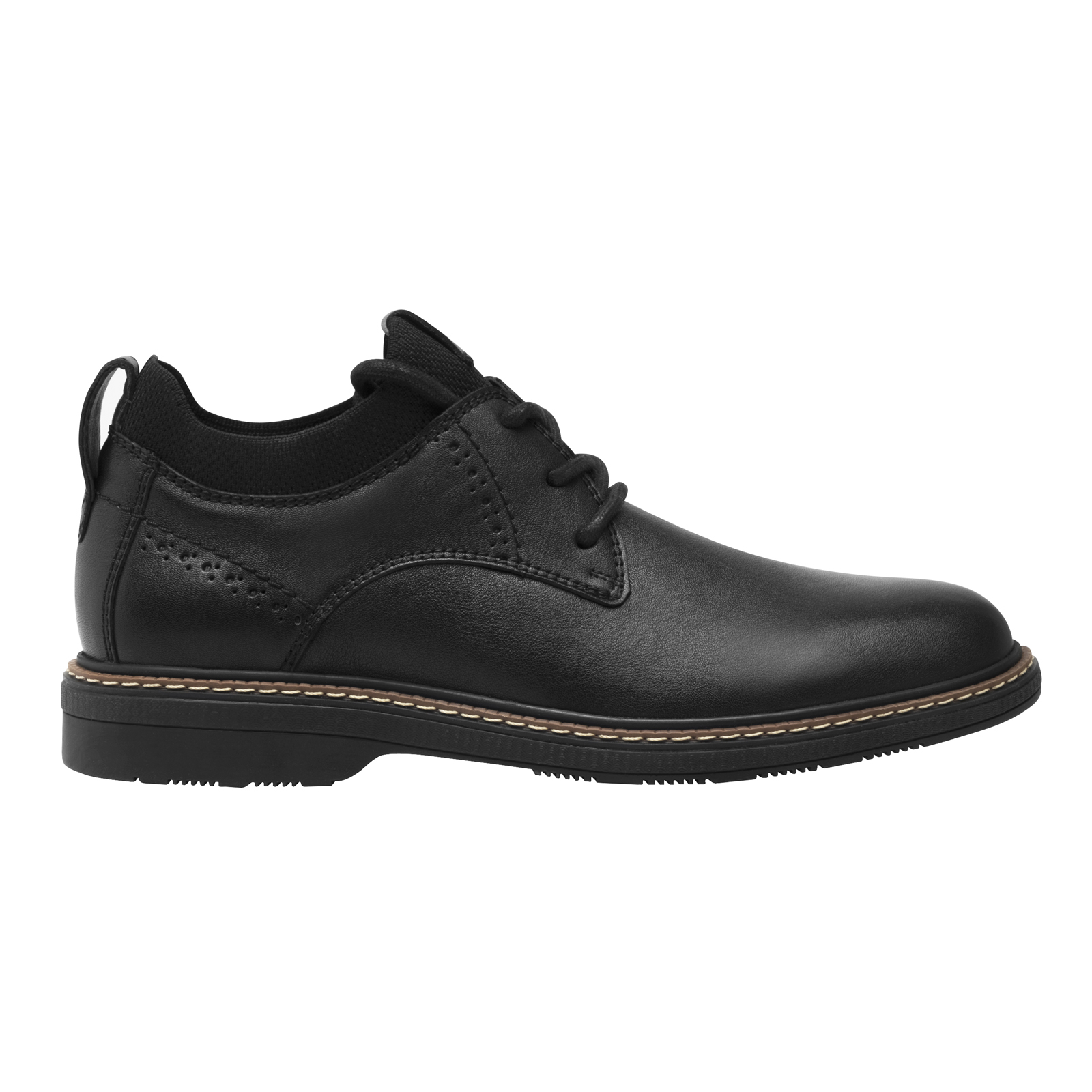 Zapato Derby Semi Vestir Flexi Hombre 412801 Negro Stretch
