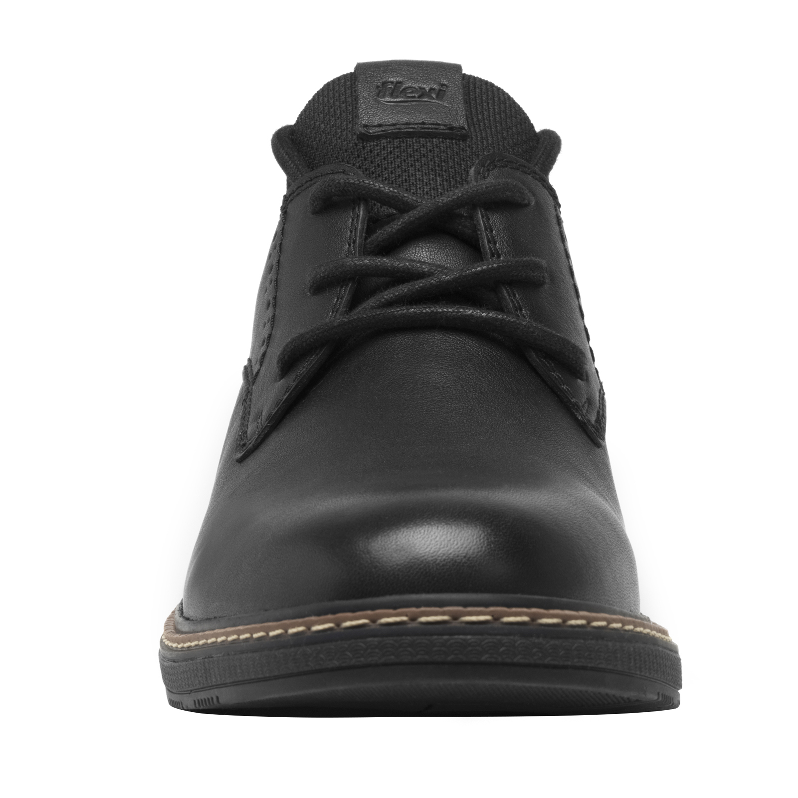 Zapato Derby Semi Vestir Flexi Hombre 412801 Negro Stretch