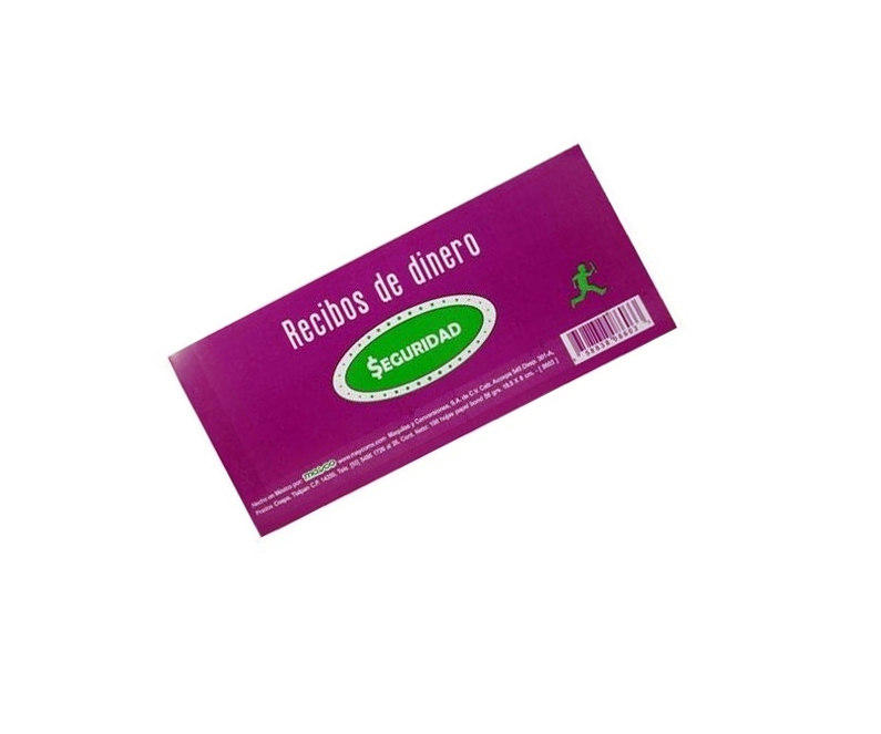 1 Blocks Recibo De Dinero De 100 Hojas