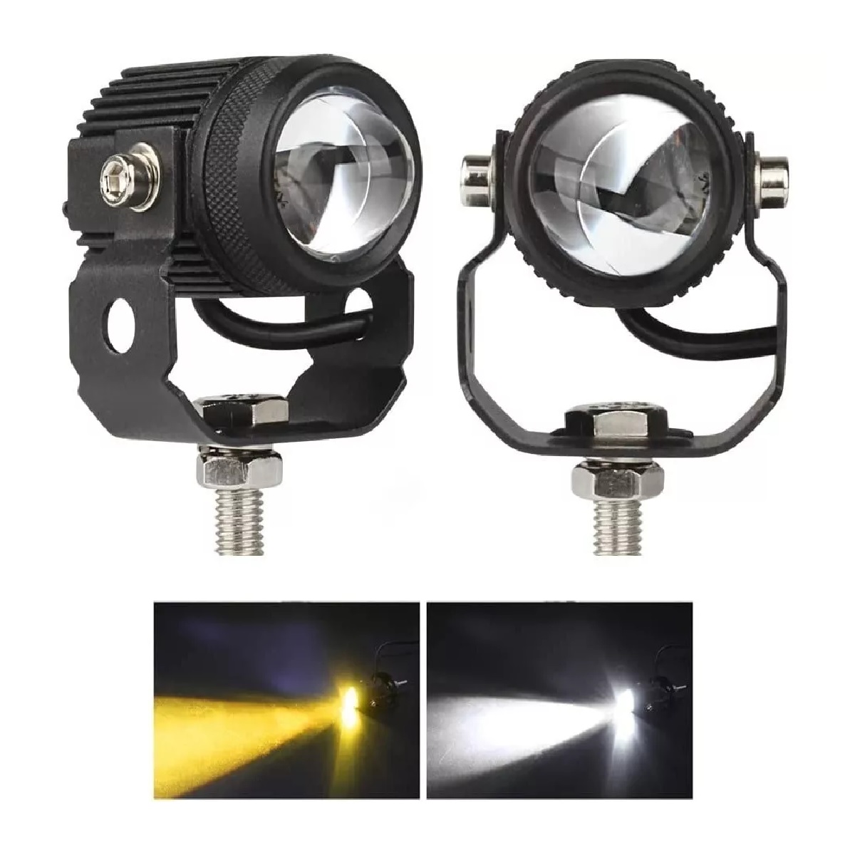 Faros De Niebla Led Para Motocicleta 60w Dos Colores 2piezas